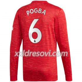Manchester United Paul Pogba 6 Domaći Nogometni Dres 2020-2021 Dugim Rukavima